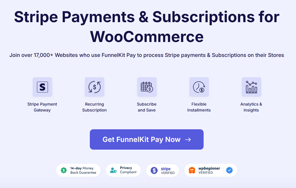 FunnelKit Pay - best woocommerce express checkout plugin