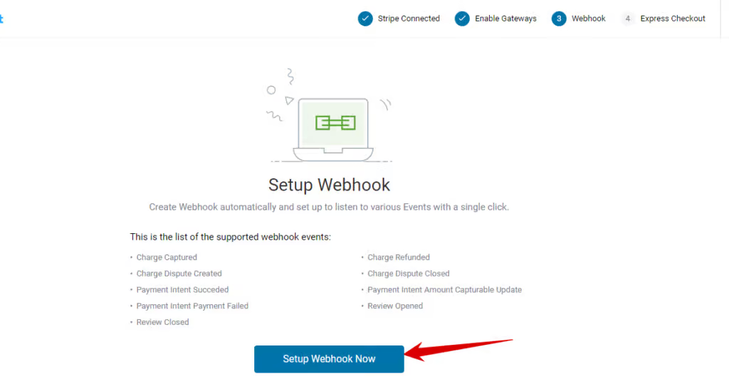 setup webhook