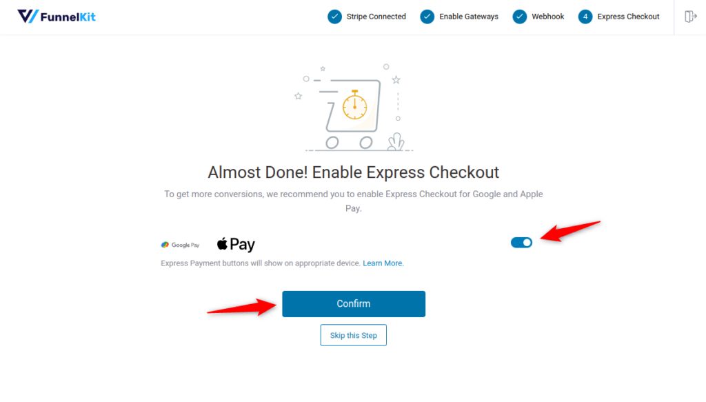 enable express checkout