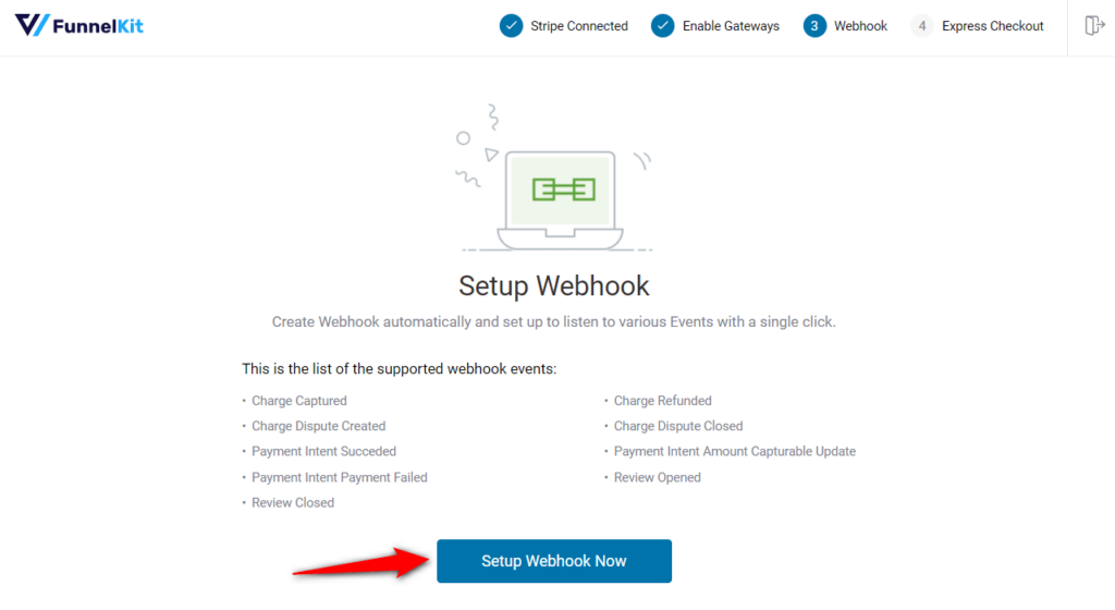 set up webhook now